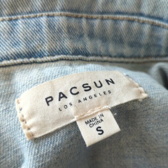 Pacsun Distressed Grunge Denim Jacket - Picture 6 of 6